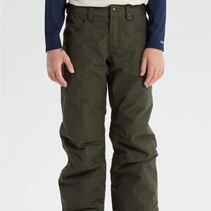 Burton Boys Barnstorm Insulated Ski/Snowboard Pants in Forest Night - Size Small